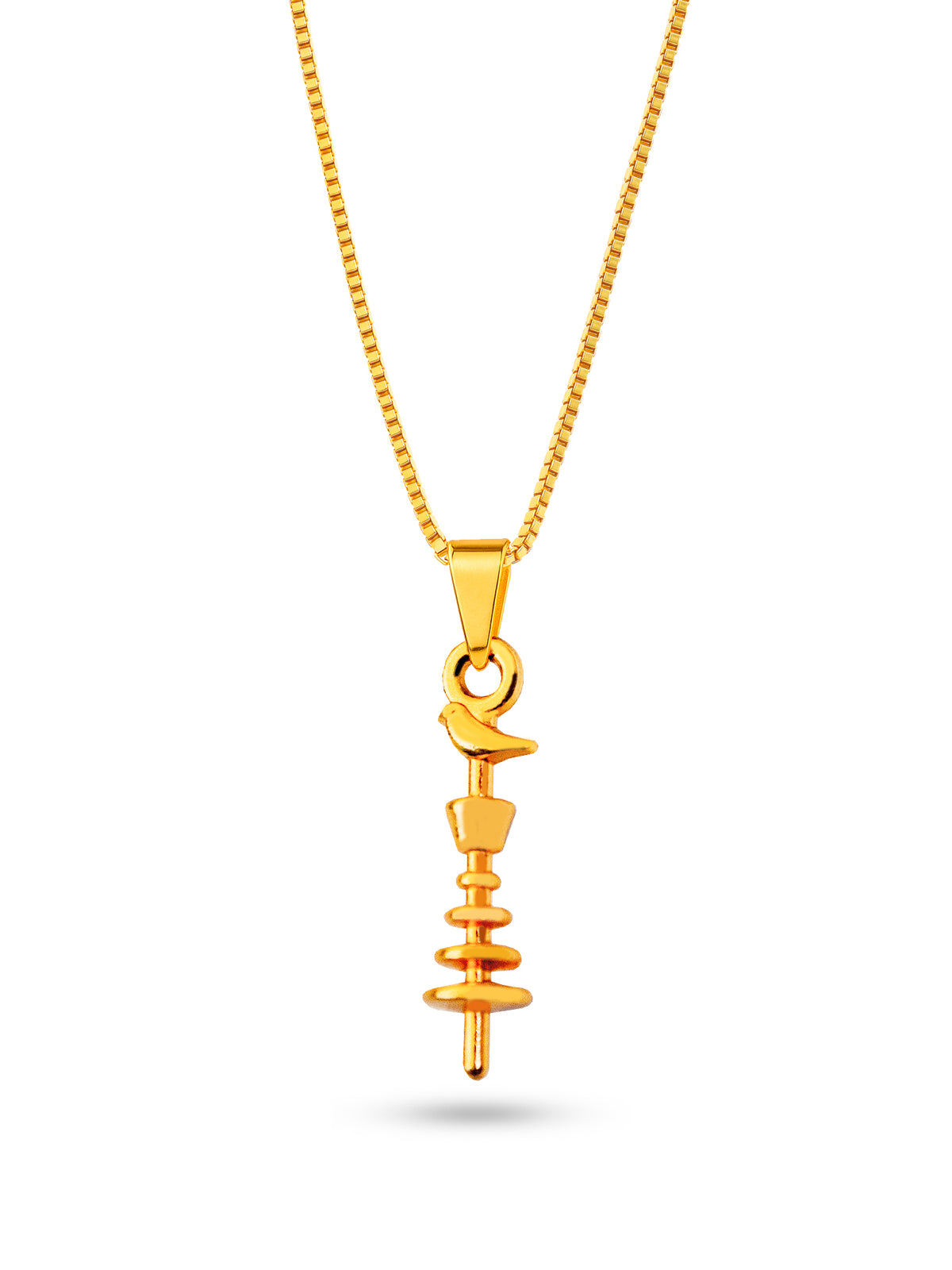 Corrente Opaxorô de Oxalá - veneziana - banhado  a ouro 18k