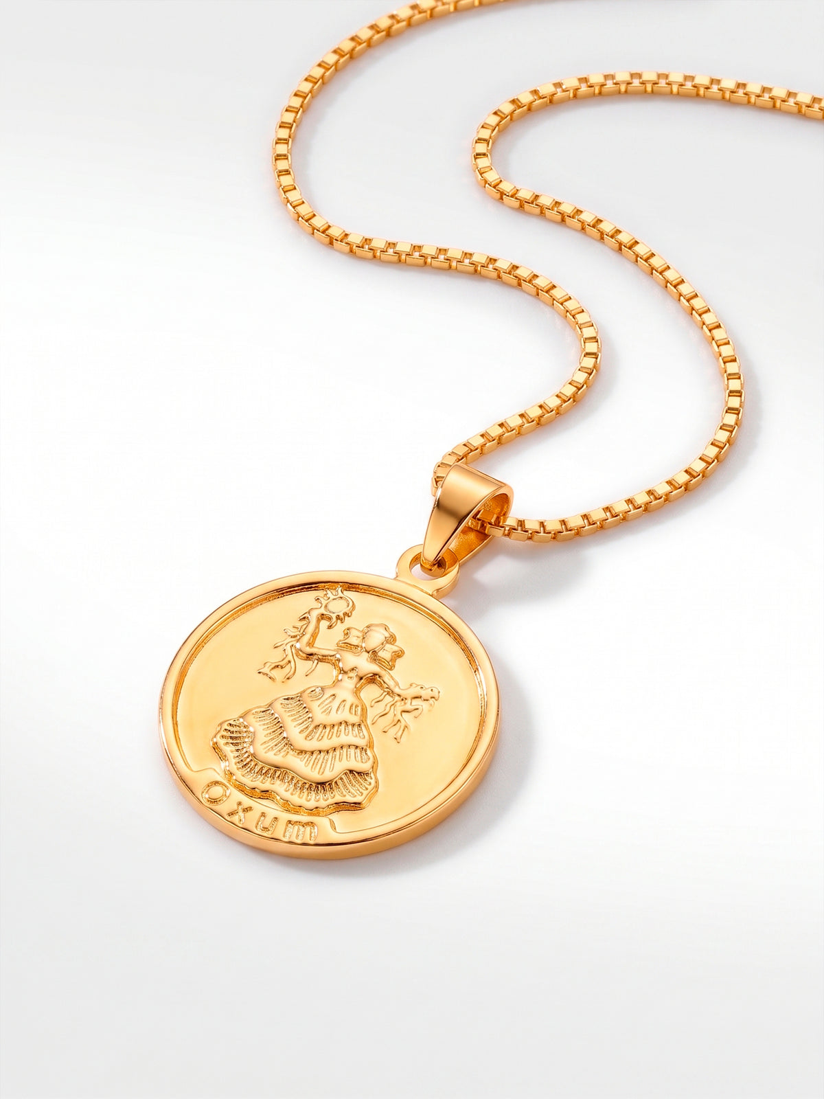 Pingente medalha Oxum - banhado a ouro 18k - foto 3