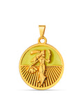 Pingente medalha Oxum amarelo - banhado a ouro 18k