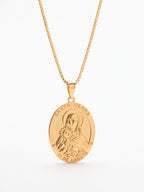 Corrente Santa Clara - veneziana - banhado a ouro 18k
