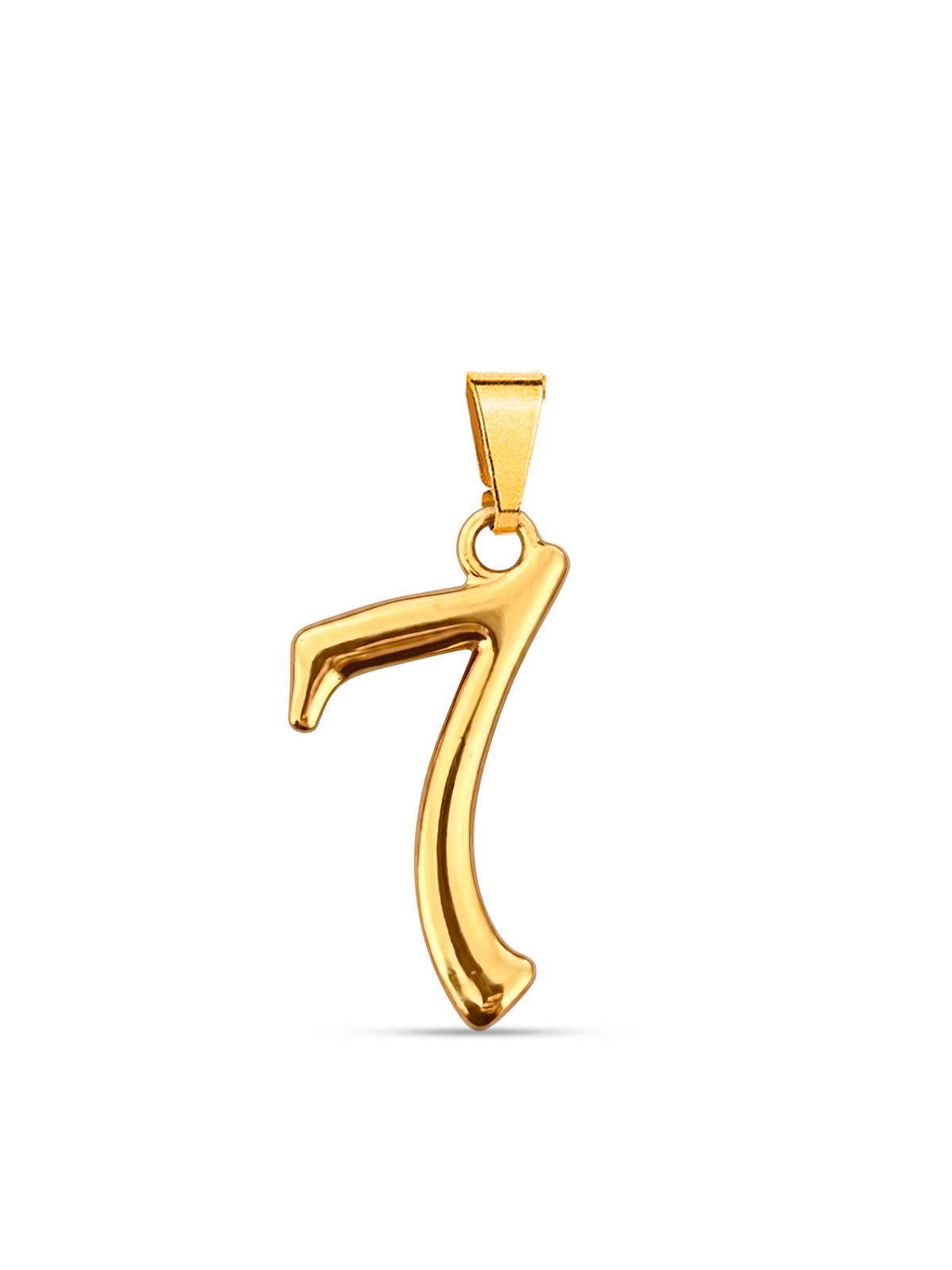 Pingente Sete - banhado a ouro 18k