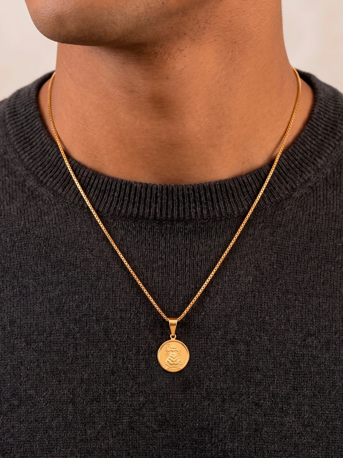 Corrente medalha Oxum - veneziana - banhado a ouro 18k - foto 3