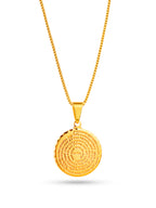 Corrente Pai Nosso Espiral - veneziana - banhado a ouro 18k - foto 3