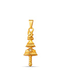 Pingente Opaxorô de Oxalá G - banhado  a ouro 18k