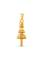 Pingente Opaxorô de Oxalá G - banhado  a ouro 18k