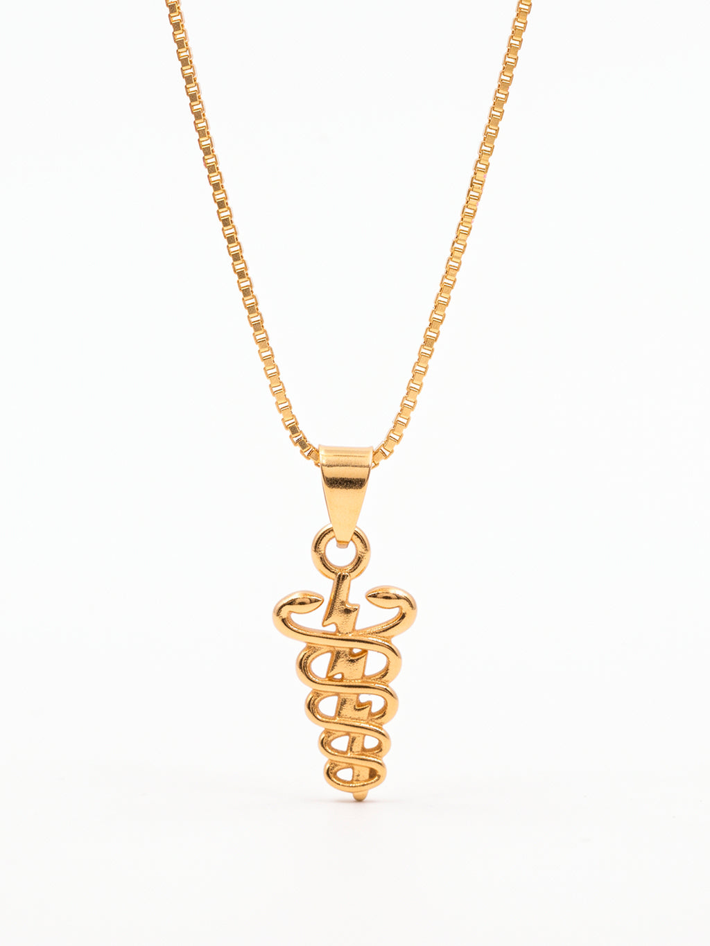 Corrente fisioterapia - veneziana - banhado a ouro 18k
