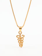 Corrente fisioterapia - veneziana - banhado a ouro 18k