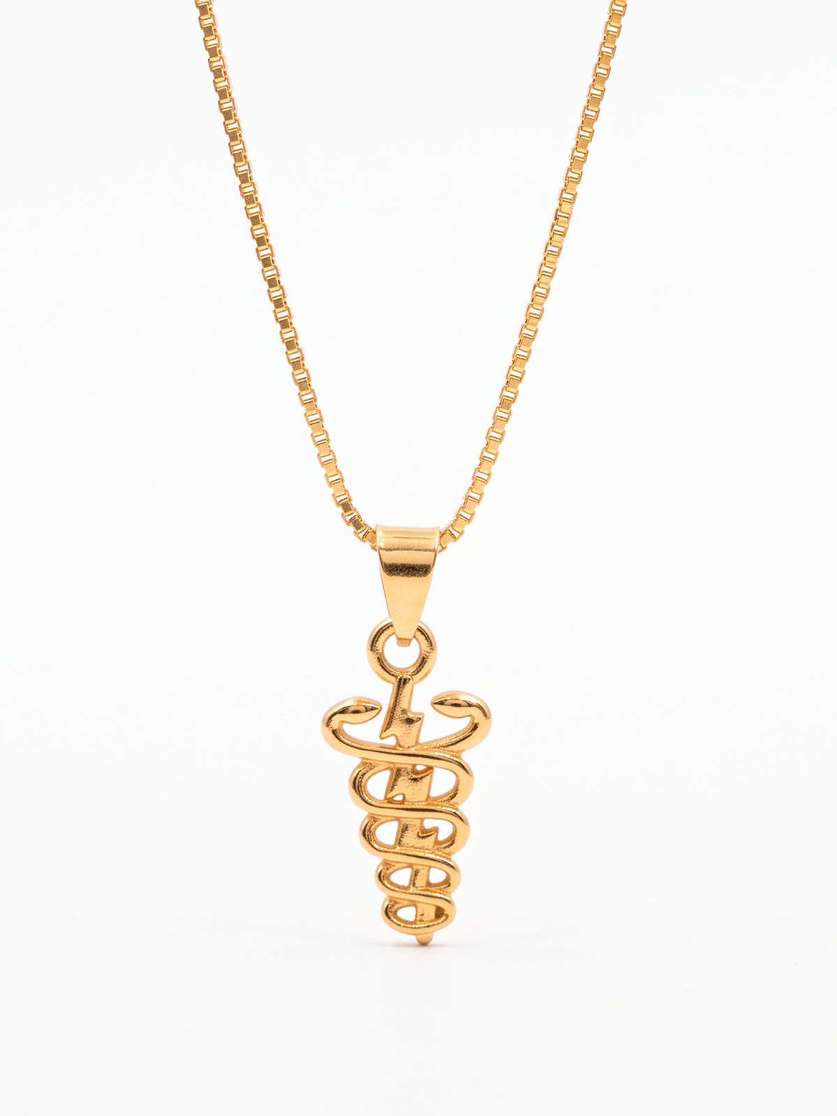 Corrente fisioterapia - veneziana - banhado a ouro 18k