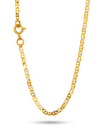 Corrente Piastrine 2,5 mm - fecho tradicional - banhado a ouro 18k