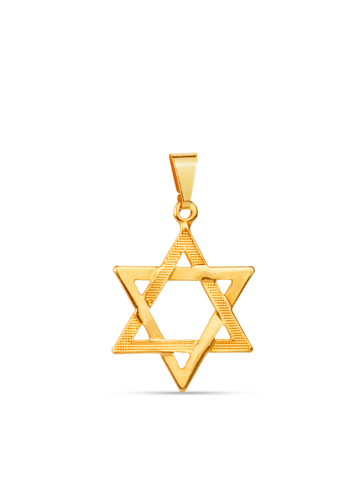Pingente Estrela de Davi Diamantada - banhado a ouro 18k