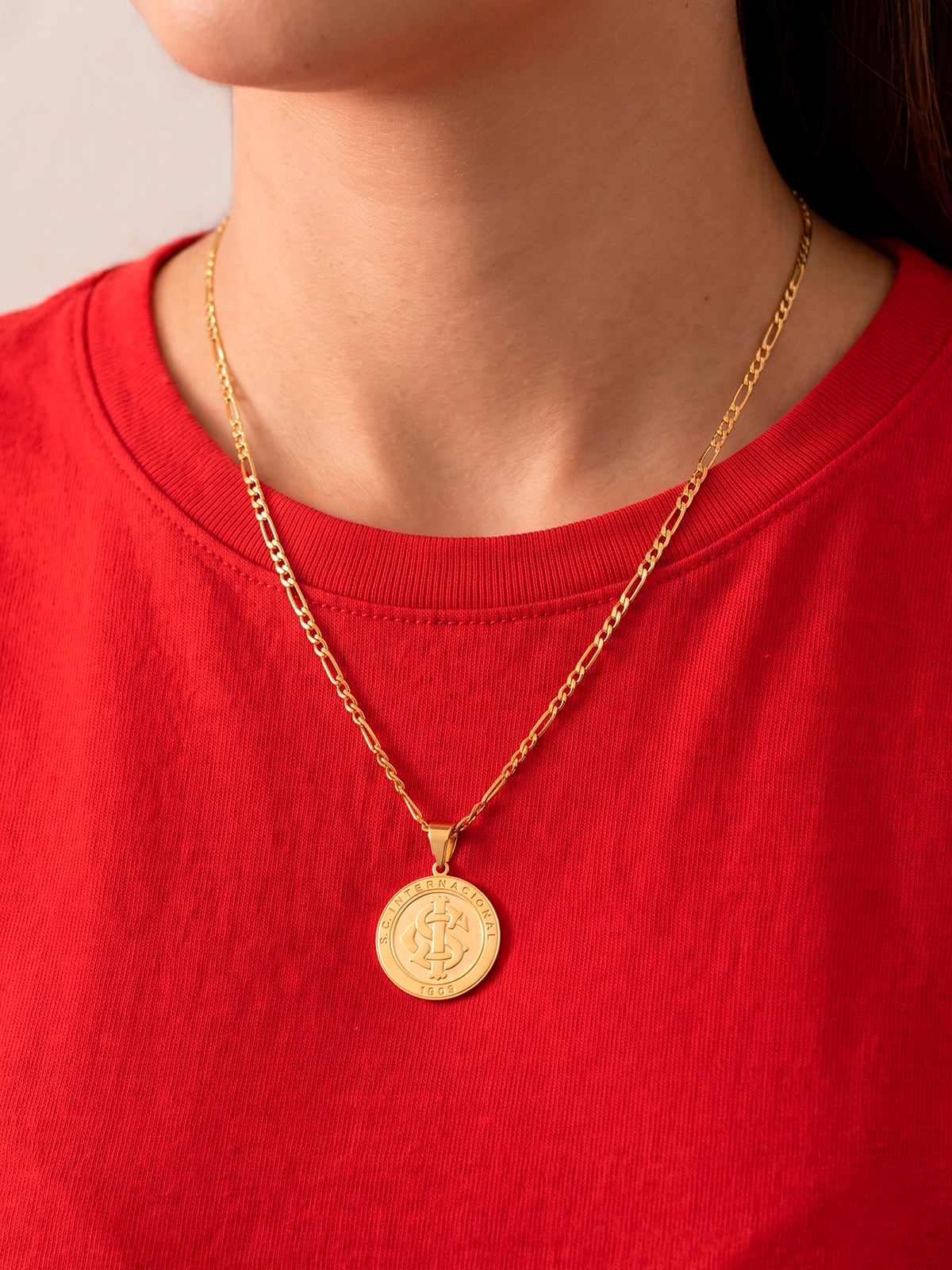Corrente Internacional - 3 por 1 - banhado a ouro 18k - foto 4