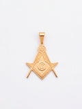 Pingente Maçonaria 2,5 x 2,3 cm - banhado a ouro 18k