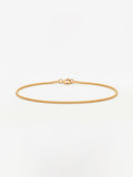 Pulseira Veneziana - 1,2 mm - banhada a ouro 18k