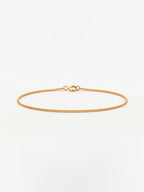 Pulseira Veneziana - 1,2 mm - banhada a ouro 18k