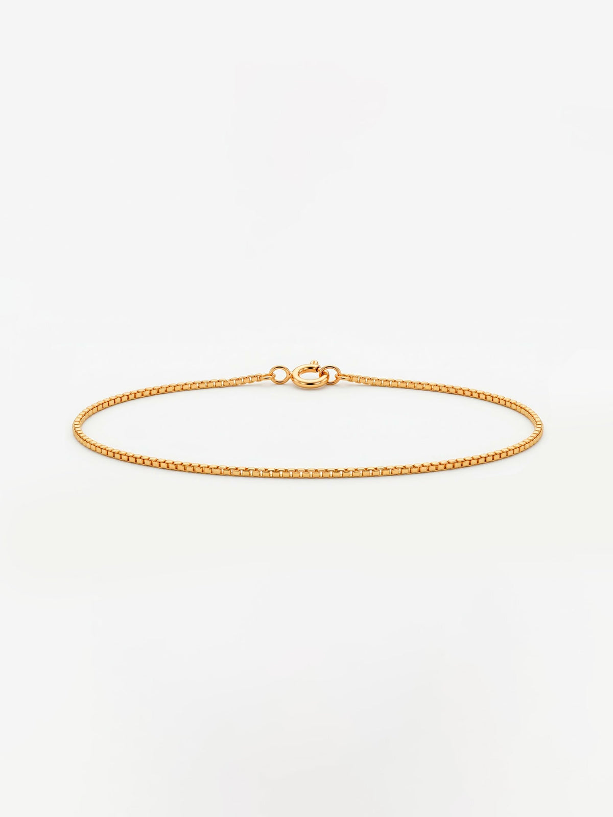 Pulseira Veneziana - 1,2 mm - banhada a ouro 18k
