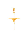 Pingente cruz amarrada - banhado a ouro 18k