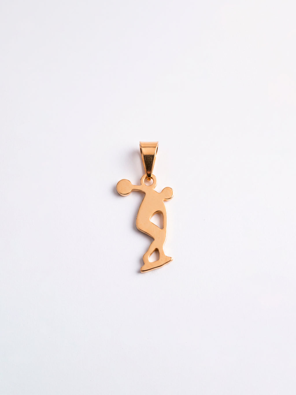 Pingente educação física 1,6 x 1,0 cm - banhado a ouro 18k