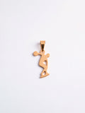 Pingente educação física 1,6 x 1,0 cm - banhado a ouro 18k