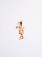 Pingente educação física 1,6 x 1,0 cm - banhado a ouro 18k