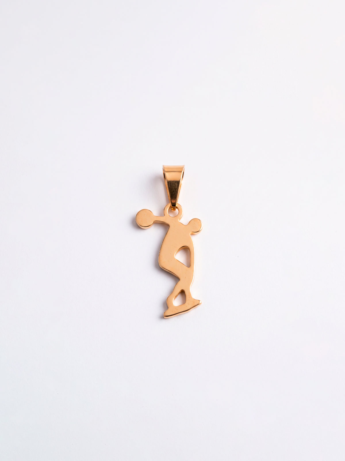 Pingente educação física 1,6 x 1,0 cm - banhado a ouro 18k
