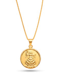 Corrente medalha Oxum - veneziana - banhado a ouro 18k