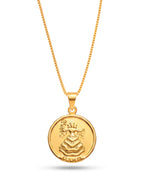 Corrente medalha Oxum - veneziana - banhado a ouro 18k