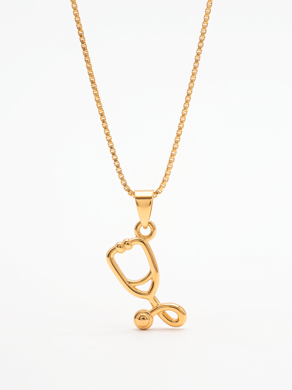 Corrente medicina - veneziana - banhado a ouro 18k