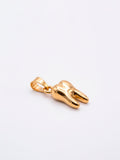 Pingente odontologia 1,5 x 1,1 cm - banhado a ouro 18k