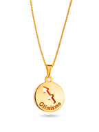 Corrente signo Sagitário - veneziana - banhado a ouro 18k - foto 3