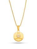 Corrente Eu Amo Ser Mãe - veneziana - banhado a ouro 18k
