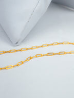 Corrente Tridente de Exu - elo longo - banhado a ouro 18k - foto 3