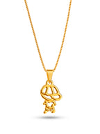 Corrente menino vazado - veneziana - banhado a ouro 18k
