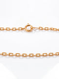 Pulseira Cadeado - 2 mm - banhada a ouro 18k