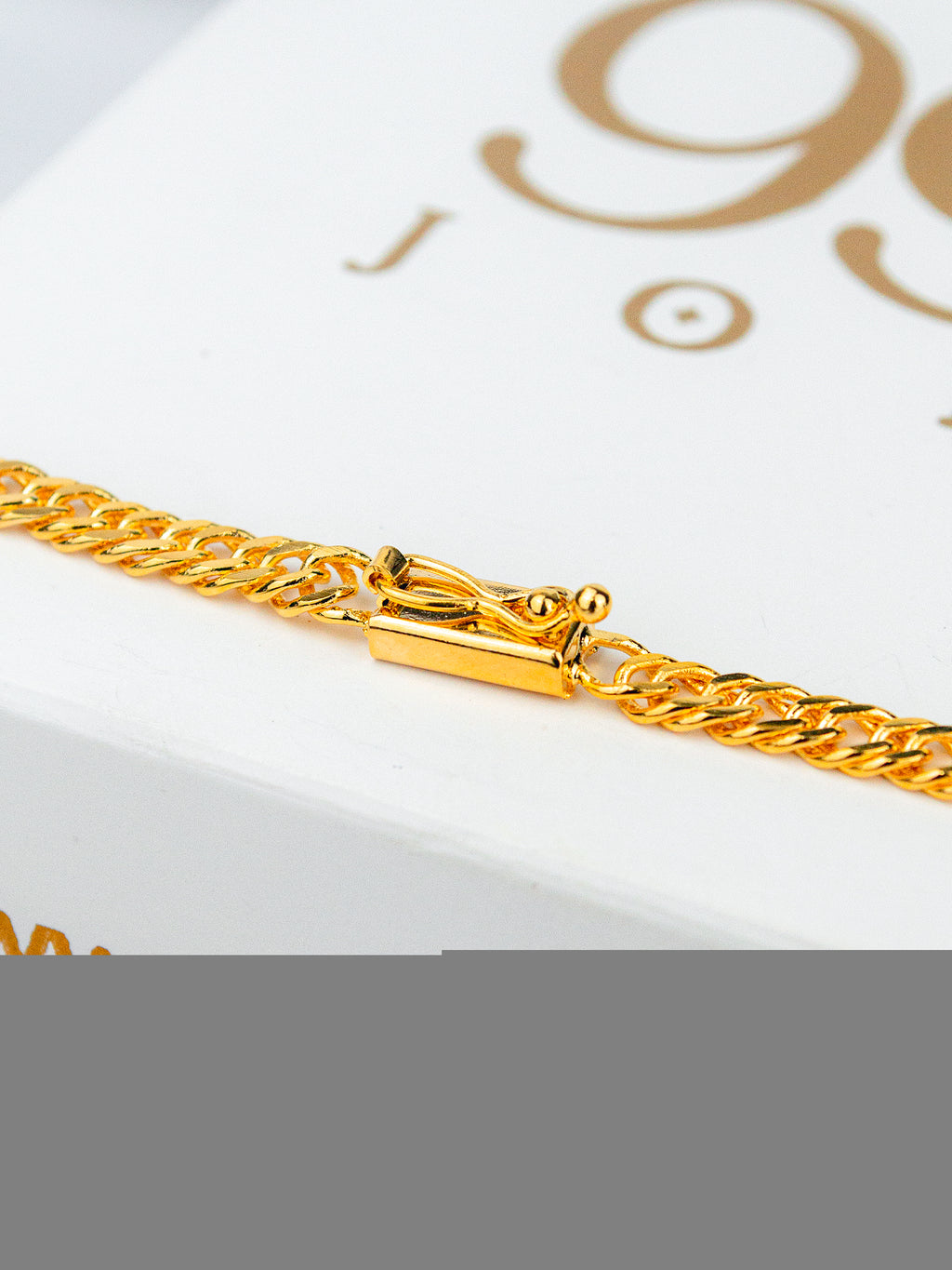 Corrente Grumet duplo 4,5 mm - fecho gaveta duplo - banhado a ouro 18k - foto 3