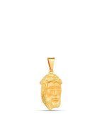 Pingente Face de Cristo - banhado a ouro 18k