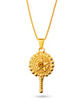 Corrente Espelho com estrela Oxum - veneziana - banhado a ouro 18k