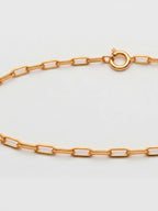 Pulseira elo longo - 2 mm - banhada a ouro 18k - foto 3