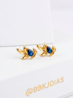 Brinco ramos - banhado a ouro 18k - foto 2