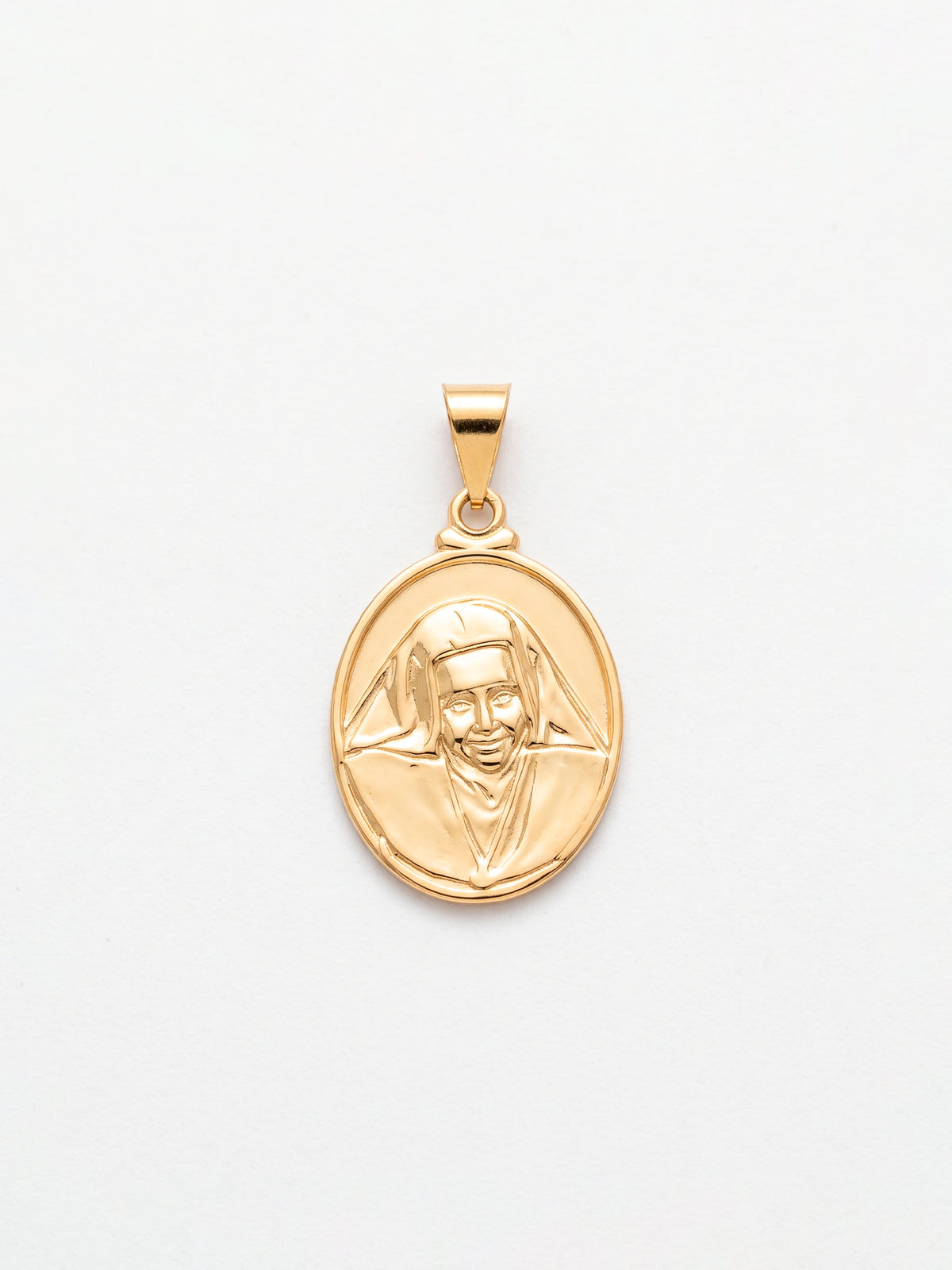 Pingente Madre Teresa de Calcutá 2,0 x 1,5 cm - banhado a ouro 18k