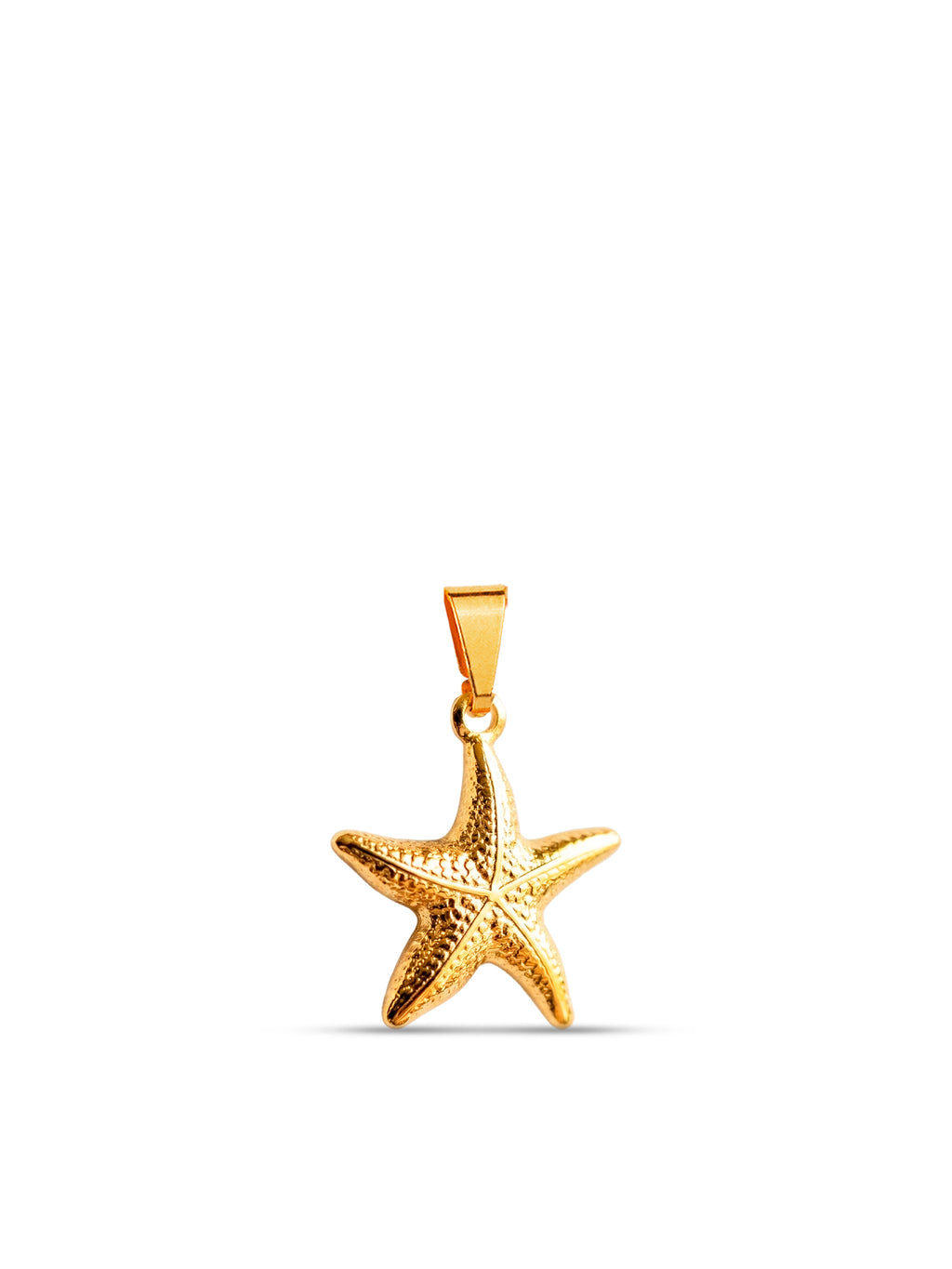 Pingente estrela do mar - banhado a ouro 18k