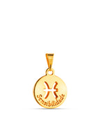 Pingente signo Peixes - banhado a ouro 18k - foto 3