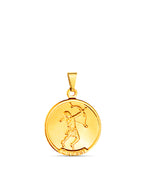 Pingente medalha Oxossi - banhado a ouro 18k