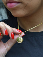 Corrente medalha Ogum - veneziana - banhado a ouro 18k - foto 2