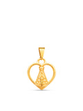 Pingente Nossa Senhora Coração - banhado a ouro 18k