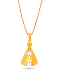 Corrente Nossa Senhora - banhado a ouro 18k