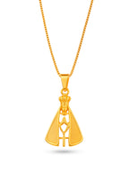 Corrente Nossa Senhora - banhado a ouro 18k