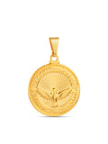 Pingente Medalha Espírito Santo - banhado a ouro 18k