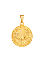 Pingente Medalha Espírito Santo - banhado a ouro 18k