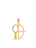Pingente Logun Edé - banhado a ouro 18k