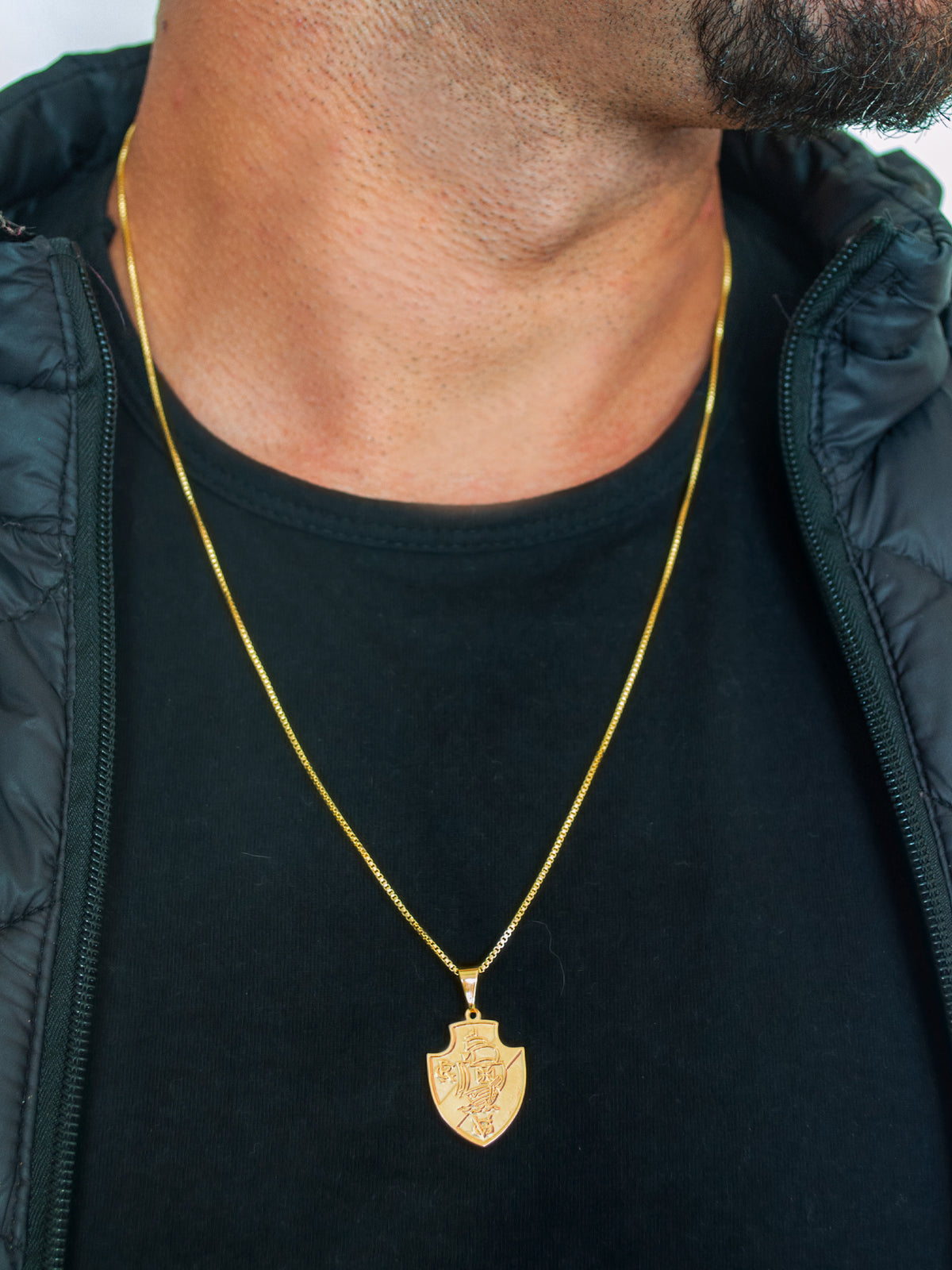 Pingente Vasco - banhado a ouro 18k - foto 3